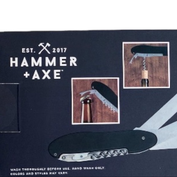 NIB Hammer & Axe 5-in-1 Barbeque Multi-Tool Utensil Set - Picture 8 of 10